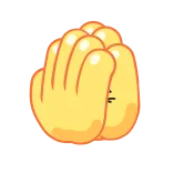 👏 emoji, handen, verdrietig, boos whatsapp sticker