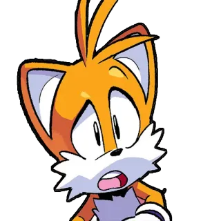 😳 Tails Tails, Sonic the Hedgehog, video game, character, cartoon telegram sticker