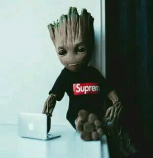 🌴 Groot Supreme groot, marvel, supreme, baby groot, vệ binh dải ngân hà, nhân vật, hoạt hình telegram sticker