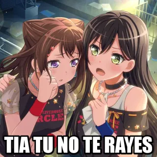 😊 TIA TU NO TE RAYES Anime, Mädchen, Weinend, Tröstend, Emotional whatsapp sticker