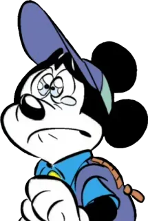 😢 Mickey Mouse Cartone animato, Topolino, Triste, Disney, Personaggio whatsapp sticker