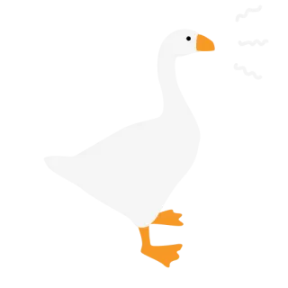 🥳 ガチョウ, ピクセルアート, 鳥 telegram sticker