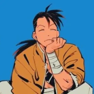 🤔 Anime, Ilustração, Desenho animado, Retrato, Personagem telegram sticker