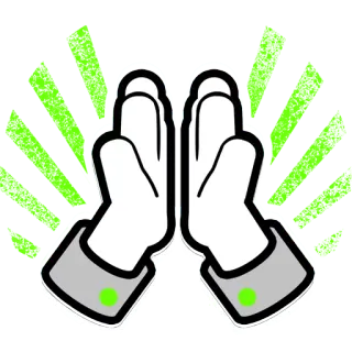 👏 tangan, gestur ofensif, jari tengah whatsapp sticker