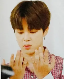 🙏 Jimin Jimin, BTS, K-pop, singer, portrait telegram sticker