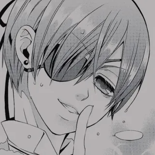 ❄️ Ciel Phantomhive Black Butler anime, manga, ciel phantomhive, black butler telegram sticker