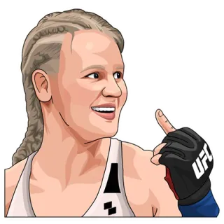 🖕 UFC, fighter, sport, offensive gesture telegram sticker