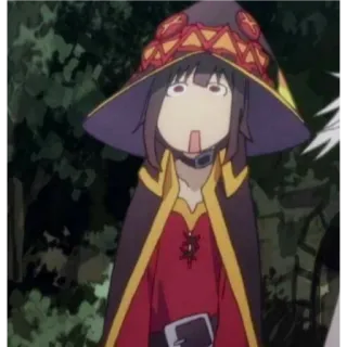 😲 Megumin Konosuba Anime, Manga, Divertido, Mono, Megumin, Konosuba, Explosión whatsapp sticker