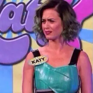 😐 Katy Perry KATY katy perry, cantante, celebrità, persona telegram sticker