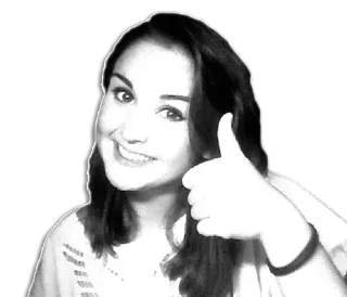 👍 mujer, pulgar arriba, aprobación, positivo, persona, gesto telegram sticker