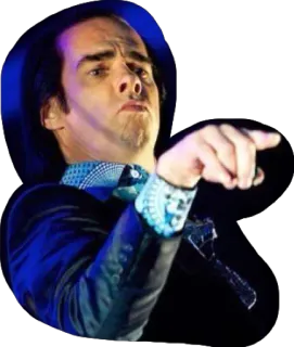 👉 Nick Cave Nick Cave, Musiker, Sänger, Songwriter, Performer, Hut telegram sticker