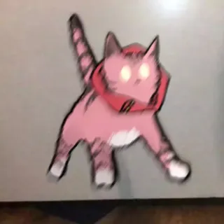 🐈 Katze, rosa, Tier, Cartoon telegram sticker