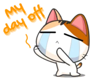 😭 cat, sad, crying, tears, emoji, sticker telegram sticker