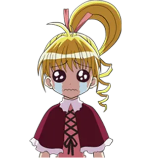 😭 Anime, weinen, traurig, Mädchen, blond, Cartoon telegram sticker