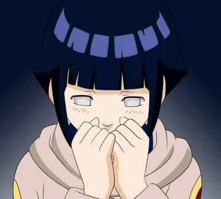 🌌 Hinata Hyuga Naruto anime, manga, hinata, naruto, shy telegram sticker