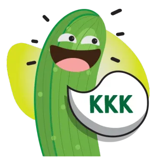 🤣 KKK Мультфильм, Текст, Оскорбительный, Символ ненависти, ККК telegram sticker