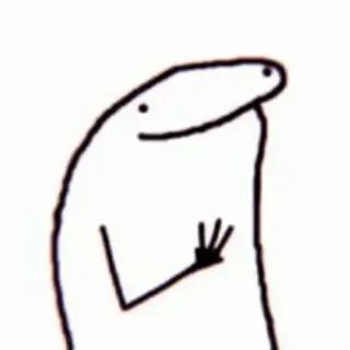 3⃣ stokfiguur, cartoon, tekening, handgebaar, meme telegram sticker