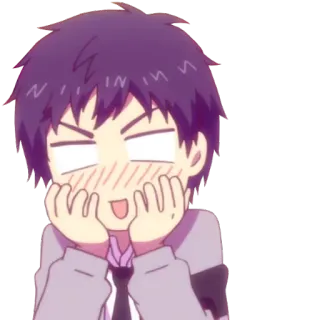 🙈 Anime, Animado/a, Corado/a, Desenho animado, Fofo/a, Mangá telegram sticker