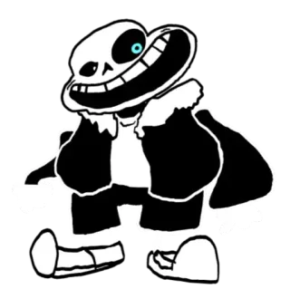 👆 Sans Undertale Sans, Undertale, Videospiel, Skelett, süß, Cartoon telegram sticker