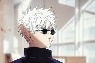 ❤️ Gojo Satoru Jujutsu Kaisen Anime, Manga, Gojo Satoru, Jujutsu Kaisen, Charakter, Weißes Haar, Schwarze Kleidung, Schwarze Brille whatsapp sticker