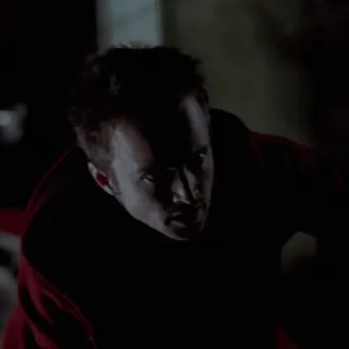 🚬 Jesse Pinkman Breaking Bad Jesse Pinkman, Breaking Bad, hiding, crawling, suspicious, fear, tv show, reaction telegram sticker