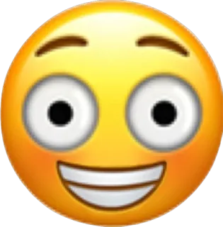 🙂 อิโมจิ, หน้า, มีความสุข, ยิ้ม, ตื่นเต้น, การ์ตูน telegram sticker