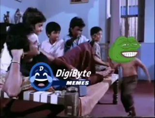 🕺 DigiByte MEMES Meme, witzig, Internet, lol, Humor, Digibyte whatsapp sticker