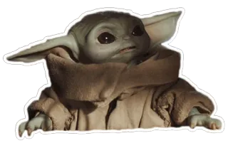 😯 Grogu The Mandalorian baby yoda, star wars, grogu, imut, mandalorian, acara tv, disney whatsapp sticker