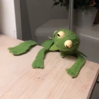 🗡 Kermit kermit, muppet, marioneta, verde, rana telegram sticker