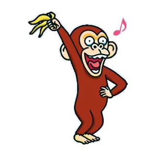 Crazy Monkey telegram stickers