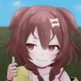 👍 Inugami Korone Vtuber, Anime, Cachorro, Korone, Inugami Korone telegram sticker