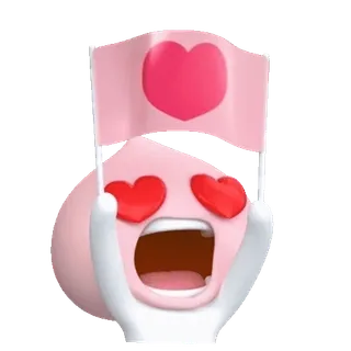💬 pêche, amour, coeur, mignon, kawaii telegram sticker