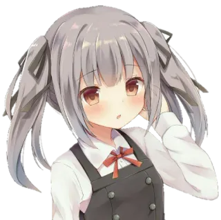 😼 Аниме, Девочка, Милая, Кавай, Манга, Ребенок telegram sticker