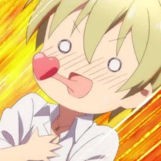 🌈 anime, cartoon, cute, funny, character, expression, love, heart telegram sticker