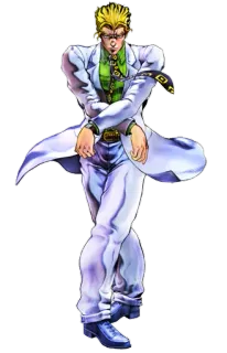 🙅‍♂️ Yoshikage Kira JoJo's Bizarre Adventure อนิเมะ, มังงะ, โจโจ้ ล่าข้ามศตวรรษ, คิระ โยชิคาเงะ, ตัวละคร, ตัวร้าย telegram sticker