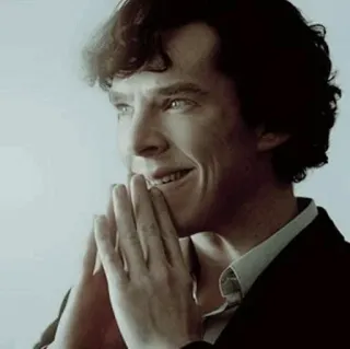 ⏳ Sherlock Holmes Sherlock 베네딕트 컴버배치, 셜록, BBC, 탐정, 텔레비전 프로그램, 배우, 인물 사진 telegram sticker