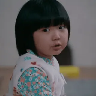 😌 anak, bayi, imut, menggemaskan, potret, asia telegram sticker