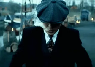 😤 Thomas Shelby Peaky Blinders Peaky Blinders, Thomas Shelby, homem, retrato, terno, vintage telegram sticker