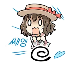 😤 썅 korean, anime, scared, character, exclamation, sticker telegram sticker