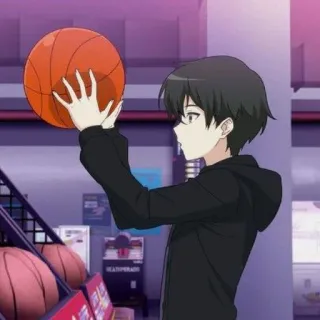 🐾 anime, baloncesto, chico, deportes, dibujos animados telegram sticker