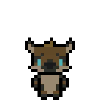 🐶 Pixel Art, Tier, Niedlich, Digitale Kunst, Hirsch telegram sticker
