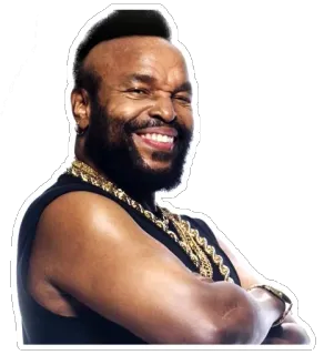 😃 Mr. T The A-Team Mr. T, A-Team, Schauspieler, Fernsehen, Promi, 80er telegram sticker