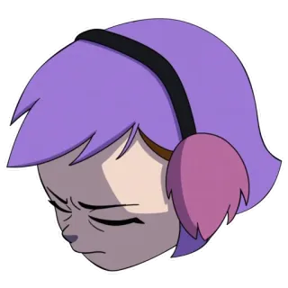 😖 Amity Blight The Owl House cartoon, animated, purple hair, The Owl House, Amity Blight telegram sticker