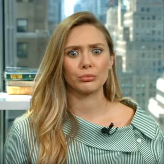 🌻 Elizabeth Olsen celebrità, attrice, ritratto, donna, capelli biondi, Elizabeth Olsen telegram sticker