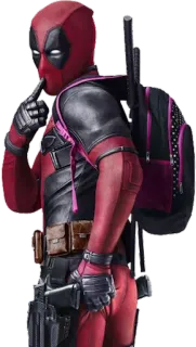😏 Deadpool Deadpool, Marvel, Superhero, Antihero, Comic book character, Mercenary, Fan art telegram sticker