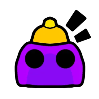 🟣 abstract, purple, gold, shape, geometric telegram sticker