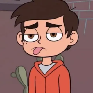 💫 Marco Diaz Star vs. the Forces of Evil dibujos animados, animación, aburrido, cansado, personaje whatsapp sticker