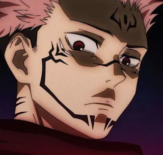 🤨 Ryomen Sukuna Jujutsu Kaisen anime, manga, villain, cursed spirit, jujutsu kaisen, sukuna telegram sticker