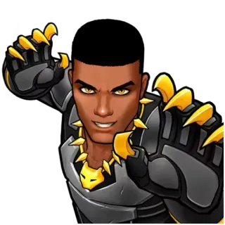 😄 Black Panther marvel, superhero, wakanda, comic book, black panther telegram sticker