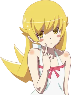 Shinobu Oshino whatsapp stickers